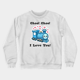 Cute Train Valentine Crewneck Sweatshirt